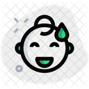 Grinning With Sweat Baby Icon
