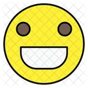 Grinsender Smiley Emotion Emoticon Symbol