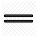 Gripper Bar Horizontal Icon