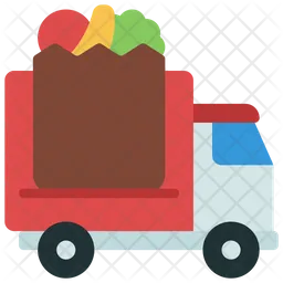 Groceries Delivery Truck  Icon