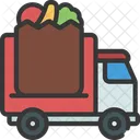 Groceries Truck Groceries Parcel Groceries Logistic Icon