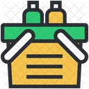Grocery Basket Hand Icon