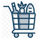 Grocery Food Shopping Food Cart Icon