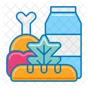 Grocery Vegetable Ingredient Icon