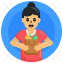 Vegetables Grocery Shopping Icon