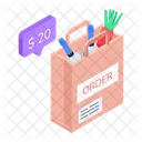 Grocery Bag Order Bag Grocery Tote Icon