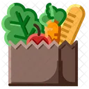 Grocery Bag Food Fruit Icon