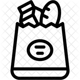 식료품 가방  아이콘