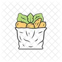 Grocery Basket Vegetables Basket Vegetables Icon