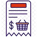 Grocery bill  Icon