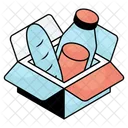 Grocery Box Grocery Parcel Grocery Package Icon