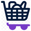 Grocery Cart Shopping Food Icon