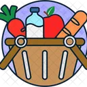 Grocery Cart Basket Icon