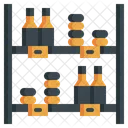 Grocery Shelf Shelves Shopping Icon