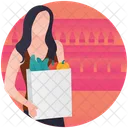 Grocery Shopping Shopping Bag Shopper Icon