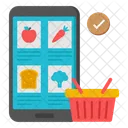 Grocery Shopping Online Grocery Shopping Order Grocery Icon