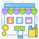 Grocery Shopping Food Shopping Purchasing Grocery Icône