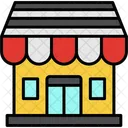 Grocery Store Building Business Icon