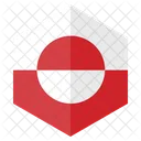 Groenlandia Bandera Hexagono Icono