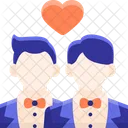Groom And Groom Male And Male Couple Icon