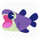 Gros Poisson Poisson Mer Icône