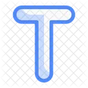 Grossbuchstabe T Typografie T Buchstabe T Wird Geladen Symbol