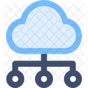 Big Data Cloud Daten Cloud Computing Icon