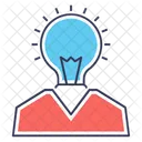 Brillante Idee Grossartige Idee Kreative Idee Symbol