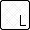 Größe Large L  Symbol