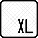 Größe XL  Symbol