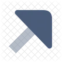 Grosser Pfeil Nach Oben Rechts Symbol