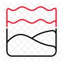 地面、水、地質 アイコン