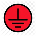 Ground Power Electrical Grounding Safety Icon