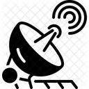 Ground Station Satellite Signal Icon