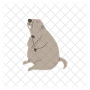 Groundhog Cute Animal Icon