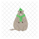 Groundhog Cute Animal Icon