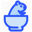 Groundhog In Bowl Icon