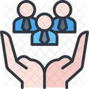 Group Hand Human Resources Icon