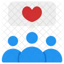 Group Love Heart Icon