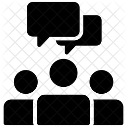 Group Chat Icon - Download in Glyph Style