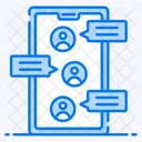 Group Chat Messaging Mobile Communication Icon
