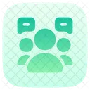Group Chat Dialogue Interaction Icon