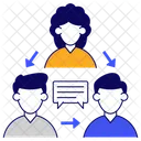 Group Chatting Group Communication Group Conversation Icon