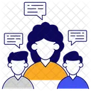Group Chatting Group Communication Group Conversation Icon