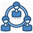 Blue Group Connection Group Icon