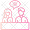Group Discussion Collaboration Meeting Icon