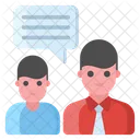 Group Discussion Coworkers Consulting Conversation Icon