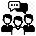 Group Communication Group Working Group Discussion Icon