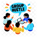 Group Hustle Working Study Icon