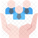 Group Hand Human Resources Icon
